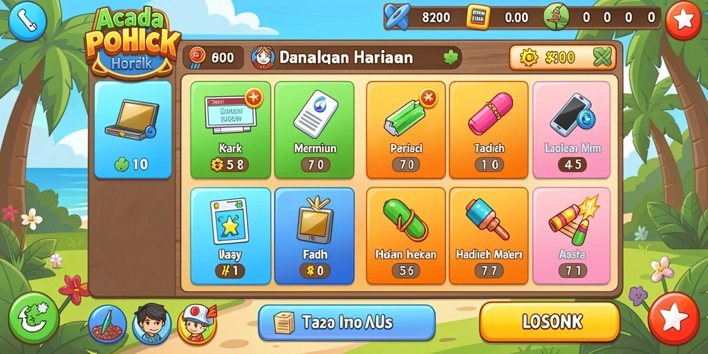666ff - Tangkapan layar menunjukkan pemilihan karakter yang beragam.